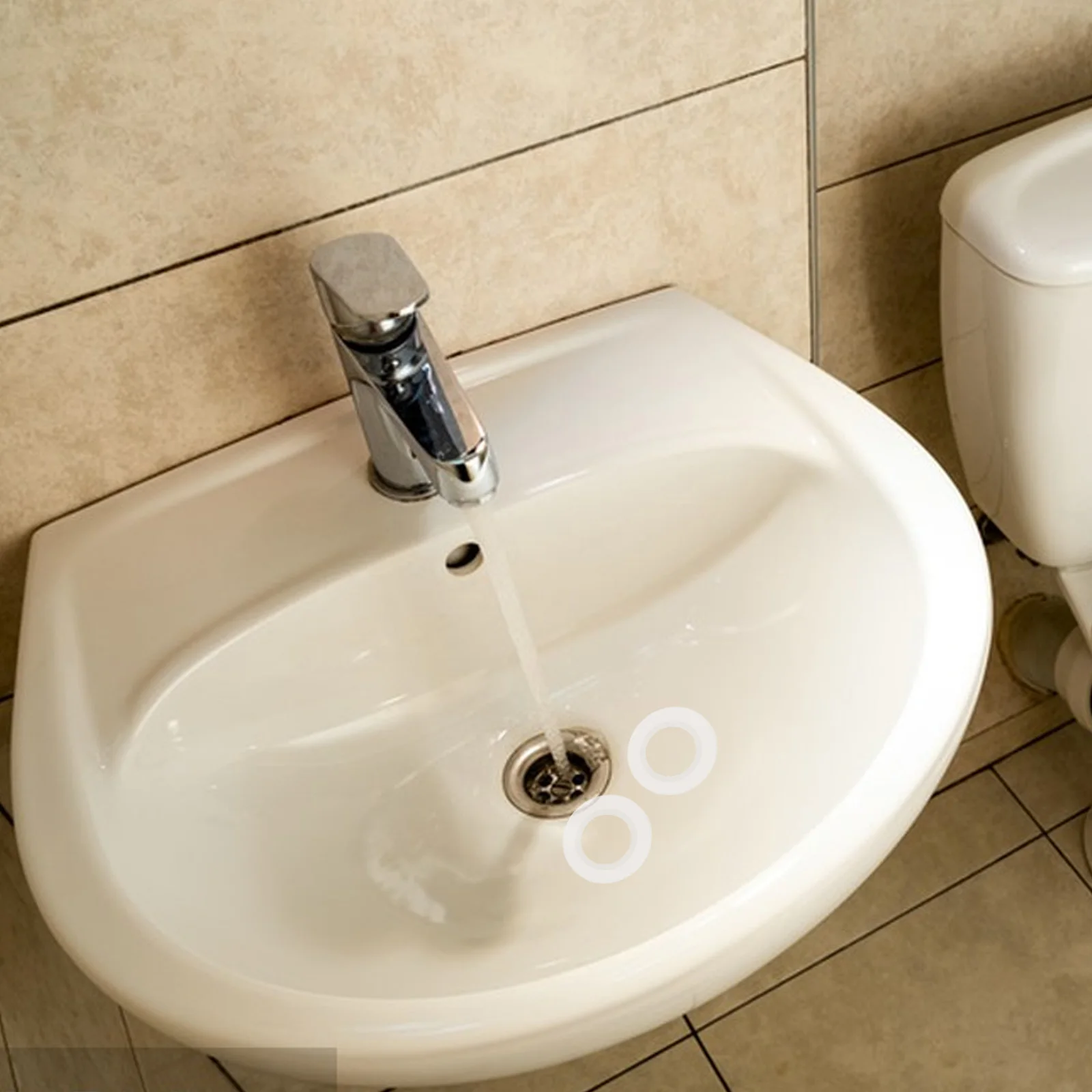 

10 pcs Silicone Sealing Gasket For Sink Drain Stopper Push-Type Pop-Up Basin Waste Valve Tub Drain Plug Bath Tub Overflow Gasket