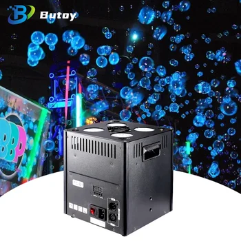 LED เครื่องทําฟองควันแนวตั้ง Bubble Machine Stage พิเศษ DMX512 รีโมทคอนโทรลสําหรับ DJ DISCO งานแต่งงาน