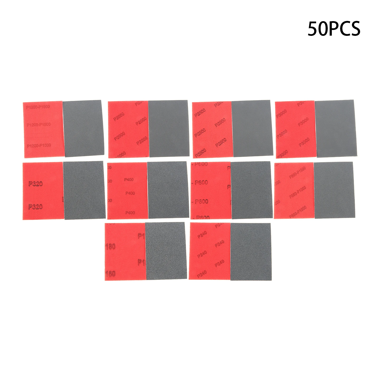 50PCS 10 Grits From 180 To 3000 Sanding Sponge Hook & Loop Dry Wet Sanding Block for Wood/Metal,/Drywall/Furniture Polishing DIY view 4