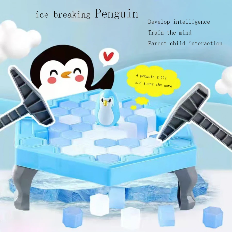 Save the penguin ice-breaking toys puzzle ice block intelligence building blocks children brain table parent-child small game in