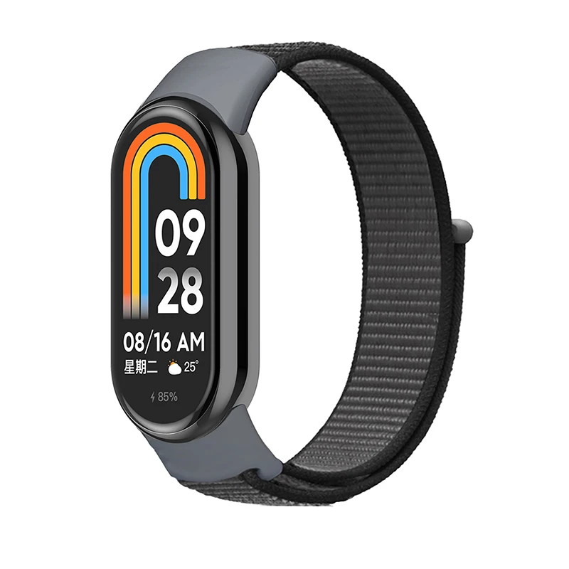 Nylon Loop Strap Voor Xiaomi Mi Band 10 9 8 NFC SmartWatch Polsband Correa Vervanging Sport Pulsera voor Miband 8 9 10 Armband
