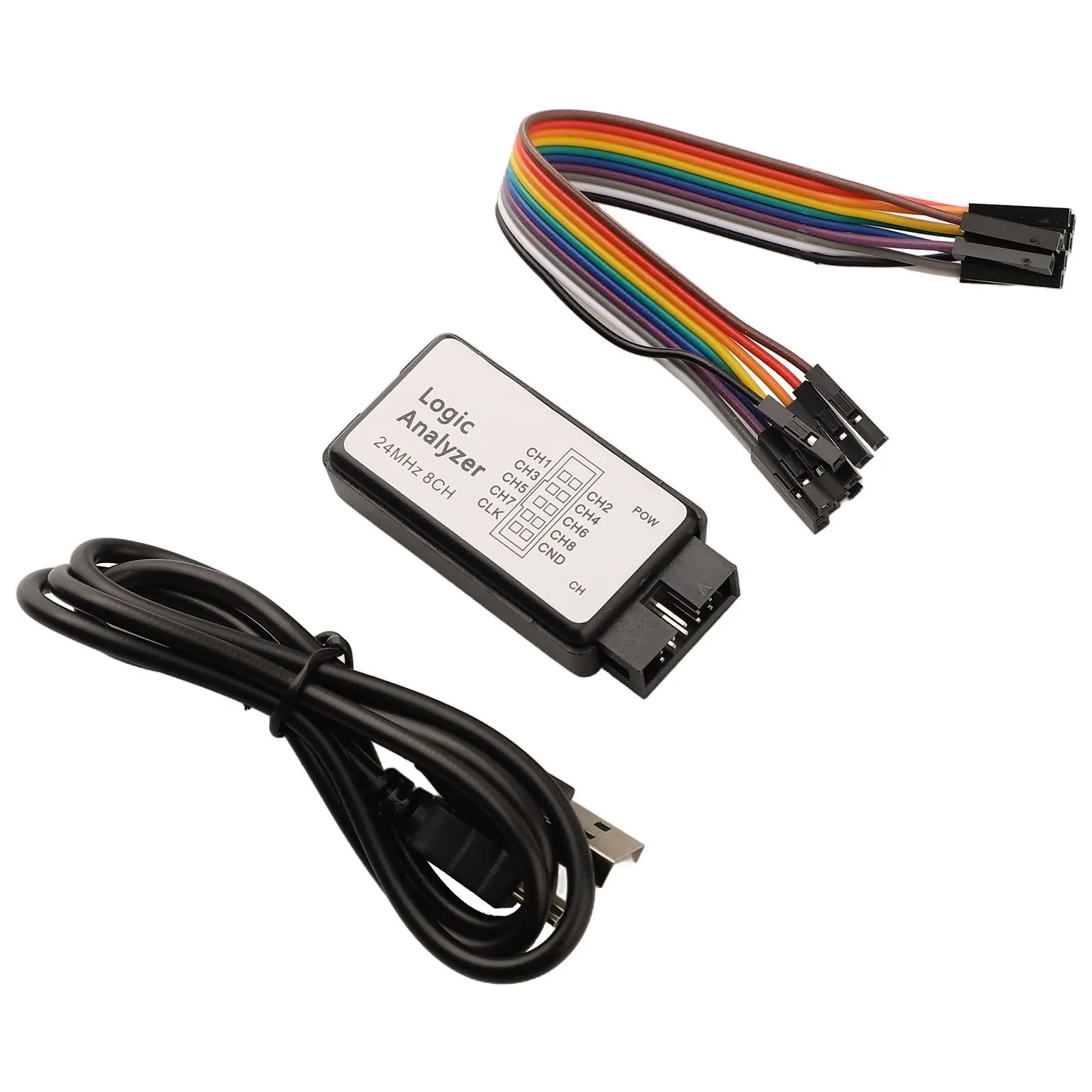 1 Pc USB Logic Analyzer Microcontroller Debug Tool 24M Sampling 8CH 8 Channel Logic Analyzer Debugger Logic Analyzer 24M 8CH