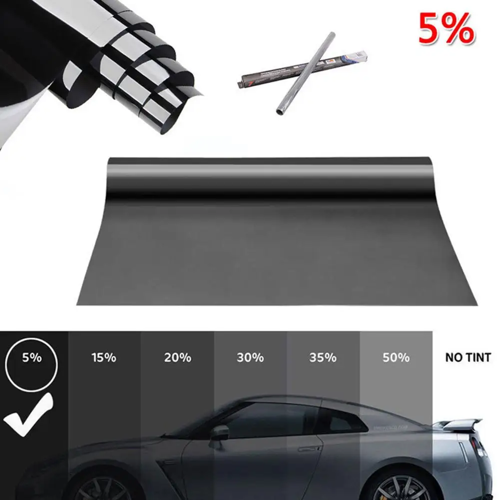  Film Glass Sticker Sun Shade Film For Car UV Protector Foils Sticker Solar Films 1m 1/5/15/25/35/50 Percent VLT