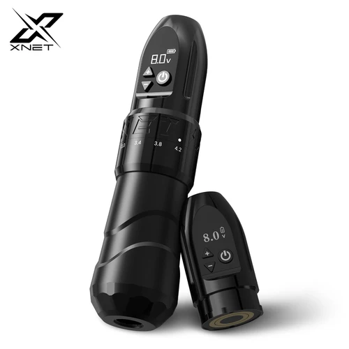 Máquina de tatuaje inalámbrica XNET F2, pluma de 2,0-4,2mm, carrera ajustable con potente Motor personalizado para maquillaje, pluma de microplastía para tatuaje