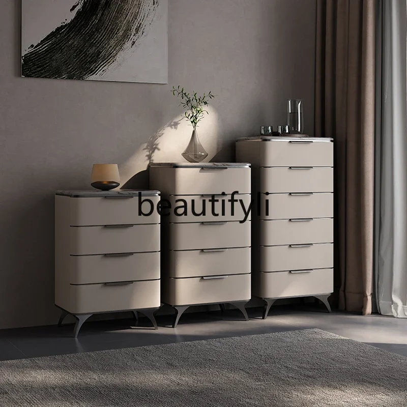 Minimalist chest storage household light luxury three or four chest cabinet combination storage bedside table