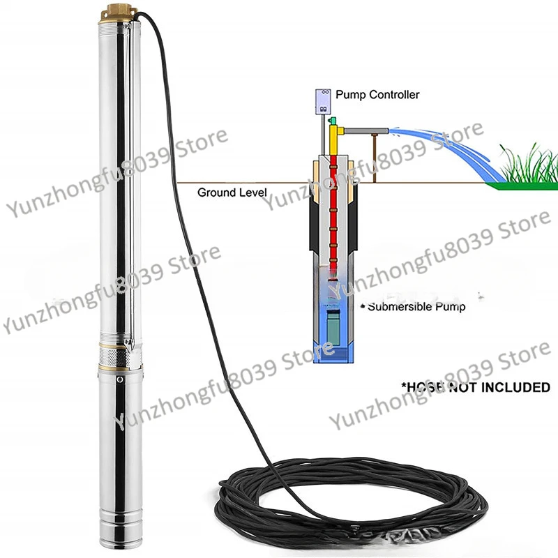 Stainless steel deep well pump multi-stage submersible 4SDM high lift and large flow