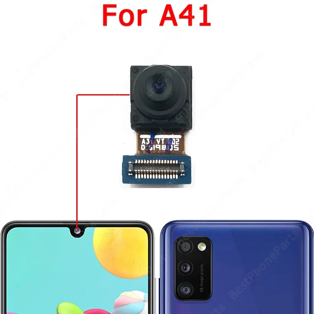 Selfie Camera For Samsung Galaxy A21 A21s A31 A41 A51 A71 5G  A01 A11 Front Camera Module Frontal Facing Flex Spare Parts