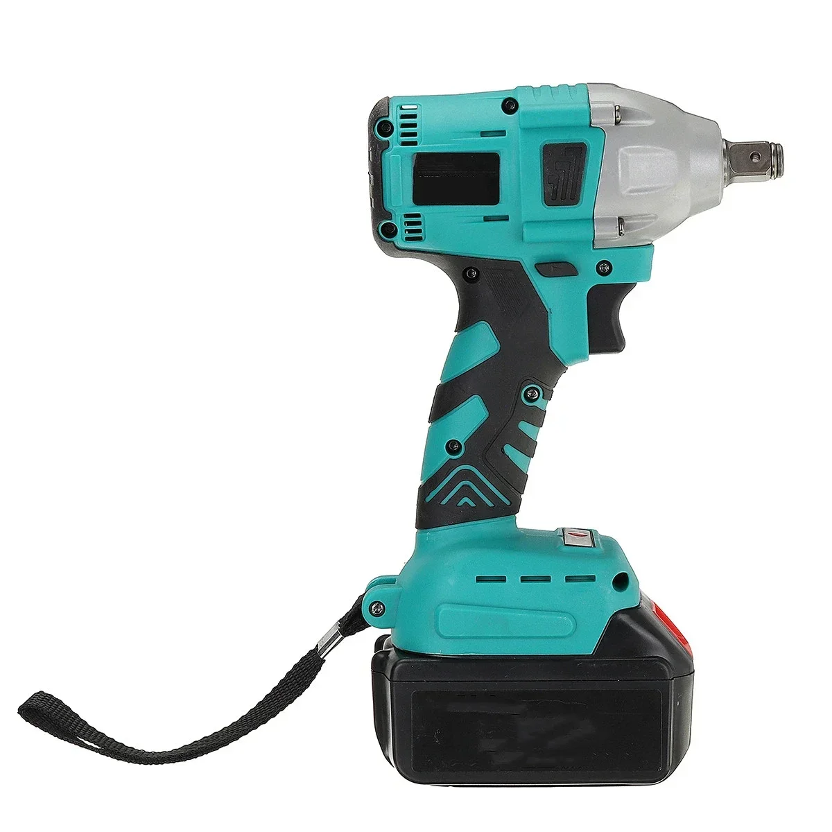 Electric 880N.m Brushless Impact Wrench Rechargeable Cordless 1/2 Socket Wrench Tool With 1 Battery