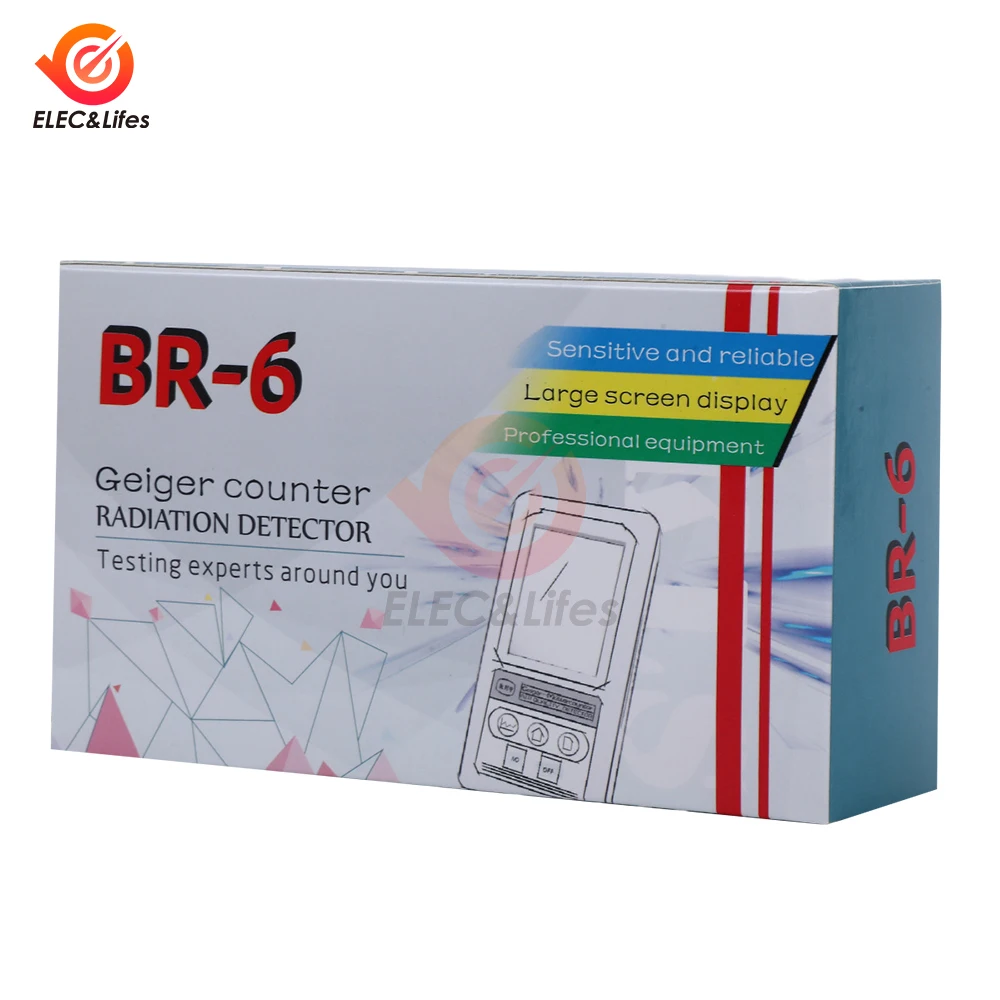 Imagem -06 - Contador Geiger de Águas Residuais Nucleares Dosímetro Pessoal Detector Beta Gama de Raio x Testador Radioativo Lcd