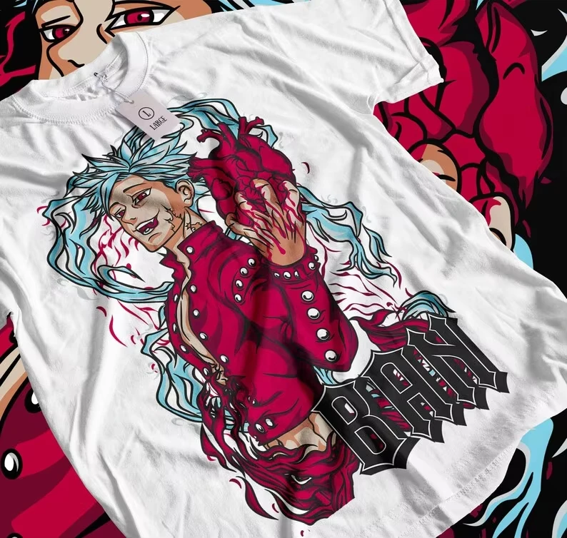 The Seven Deadly Sins T-Shirt Oversized Unisex Streetwear Trendy Cotton New Model T-shirt Fashion Oversized Unisex Vintage Loose