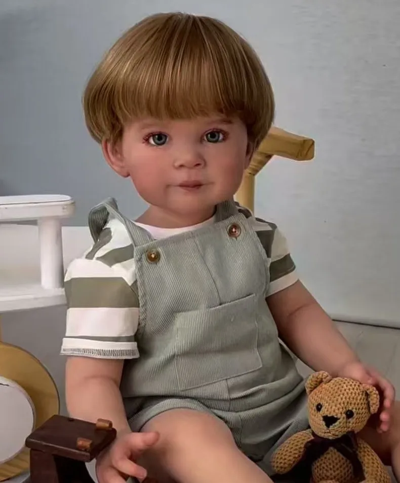 30inch Reborn Baby Doll Realistic Toddler Boy Ziva Handmade Painted Rooted Hair