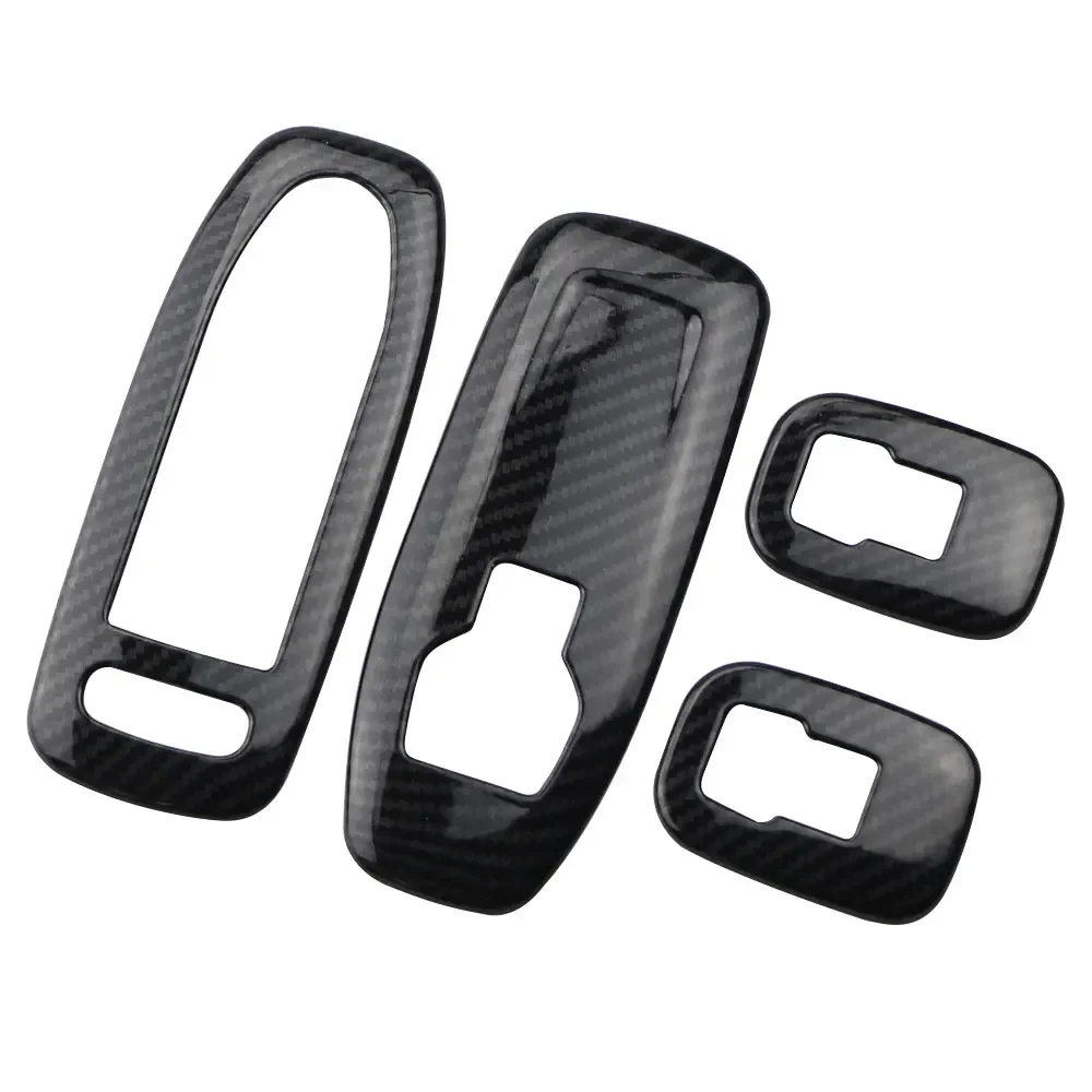 Car Window Lifter Button Panel Cover for Peugeot 2008 2014 - 2019 4Pcs Door Armrest Trim Sticker Styling Interior Accessories