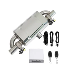 Universal Valved Muffler Kit Center In Dual Out Remote Controller Kit Performance Valved Muffler T Style Electronic Exhaust