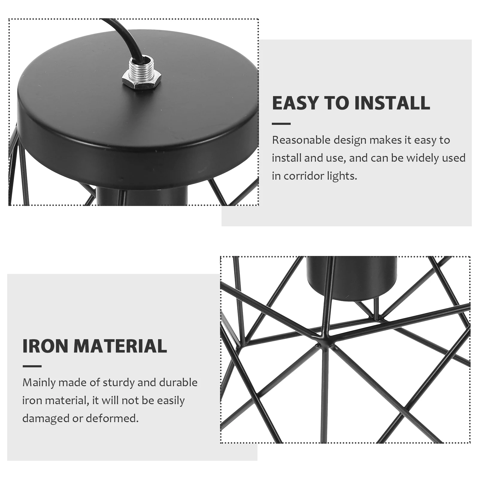 

1pc Iron Art Ceiling Lamp Decorative Indoor Lighting Durable Industrial Style Room Lamp Aisle Corridor Light Home Decoration