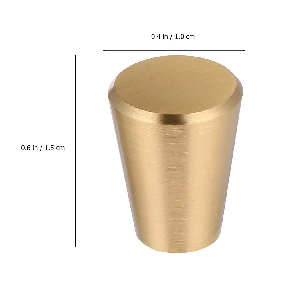 10Pcs Premium Aluminum Alloy Cabinet Pull Handles Golden Tone Stylish Drawer Knobs for Indoor Kitchen Bedroom Renovation