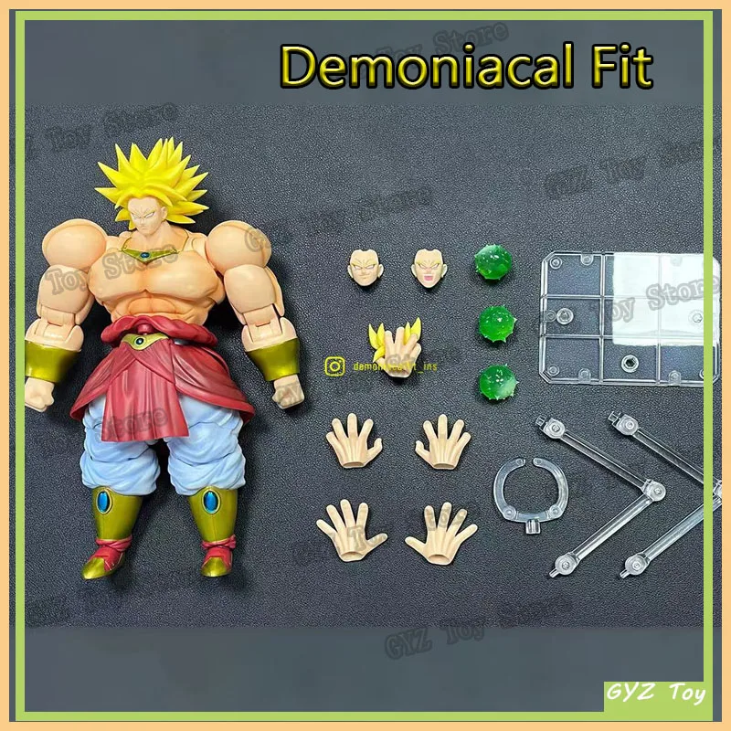 New Demoniacal Fit Dragon Ball Z Shf Super Saiyan Ssj Legendary Berserker Broly Broli Anime Action Figure Custom Model Toys