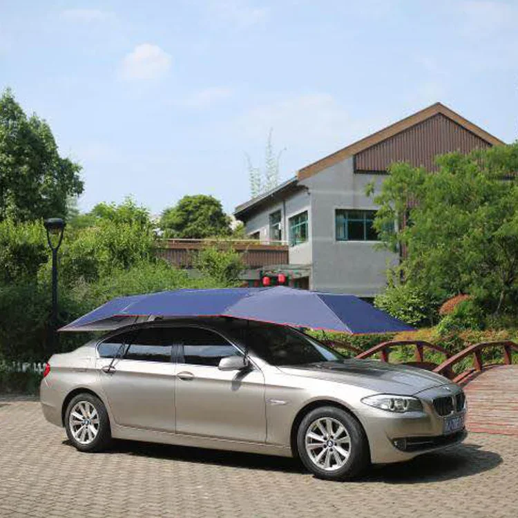 Dd2700 Customized 4.5 M Car Sunshade Automatic Outdoor Heat Insulation Folding Portable Car Hail Cover Sunshade