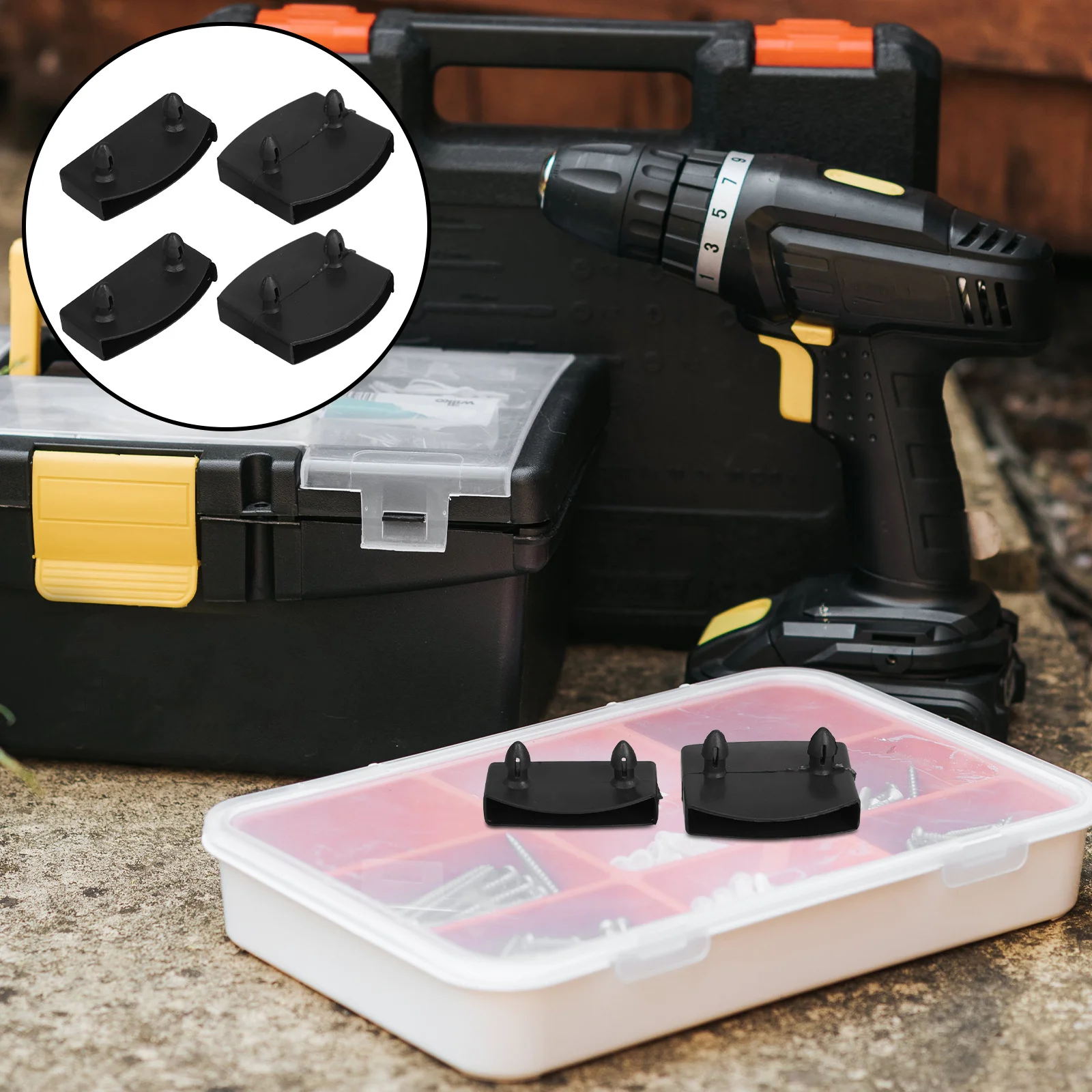 

1 Set Plastic Slat End Caps For Bed Slats Replacement Holder Furniture Parts Reusable End Cap Holder Plastic Bed Slat Accessory