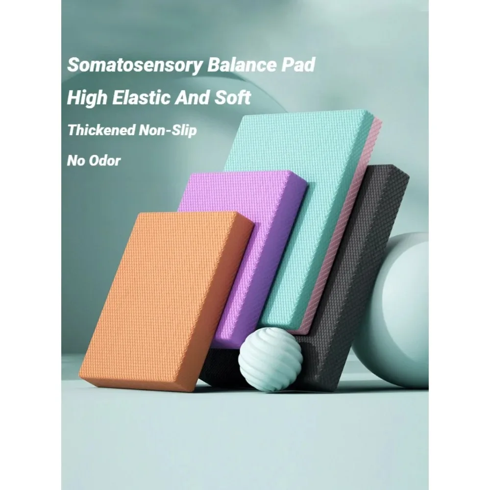 Almohadilla de equilibrio, estera de espuma antideslizante, cojín para tobillos y rodillas para entrenamiento de estabilidad central y fuerza, Yoga, Fitness, rebote alto grueso
