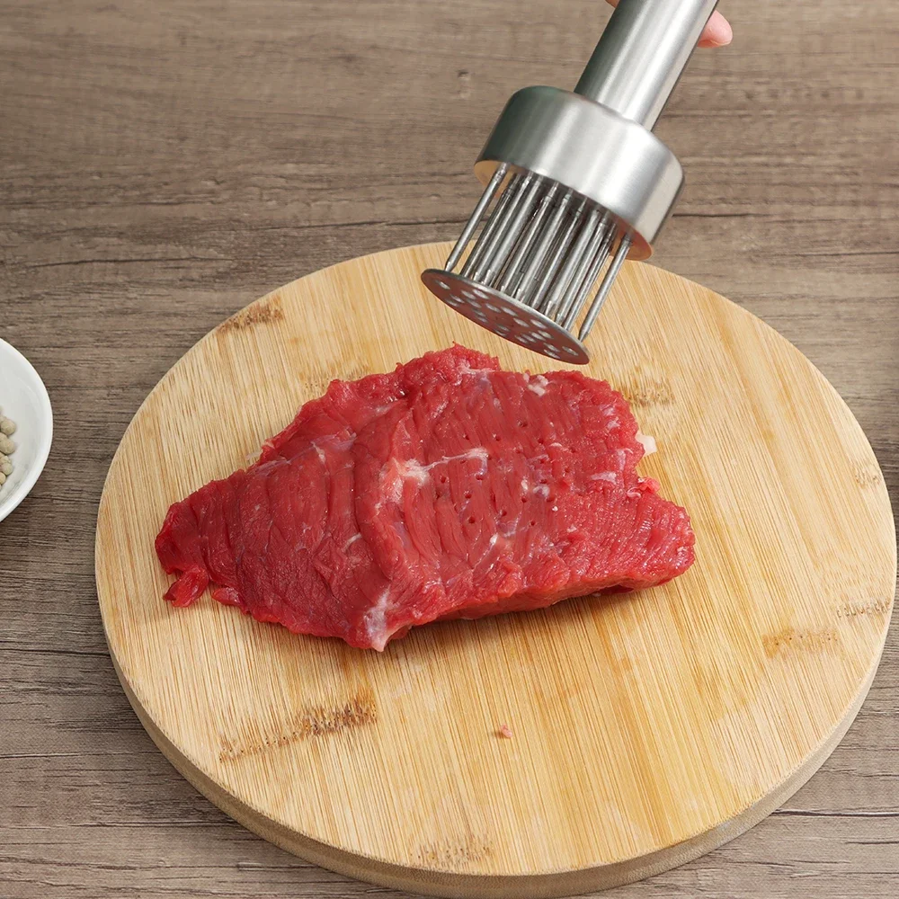 

Meat Tenderizer Needle With 21 Extra Sharp Blades Tender Meat Hammer Stainless Steel Kitchen Cooking Tools