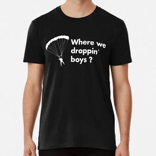 Where We Dropping Boys? Warzone S to 5XL Made in the USA T-Shirt