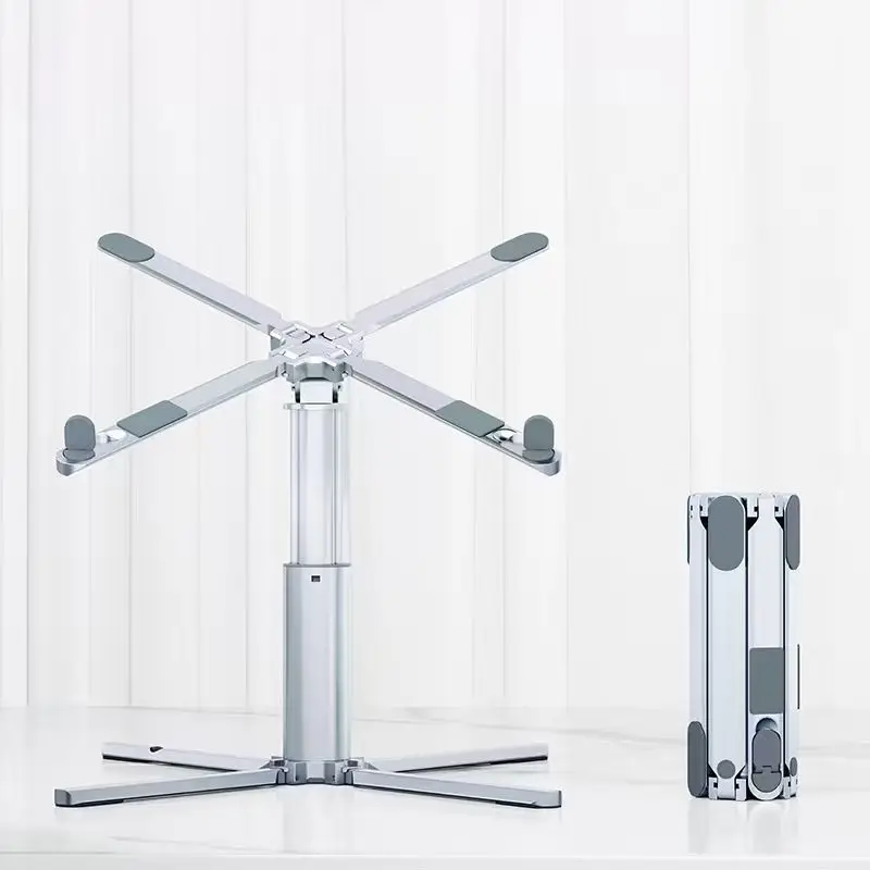 

Laptop & Tablet Stand with 11-Port Docking Station - Supports Mouse, USB Data, Screen Casting, Gigabit Ethernet & Audio