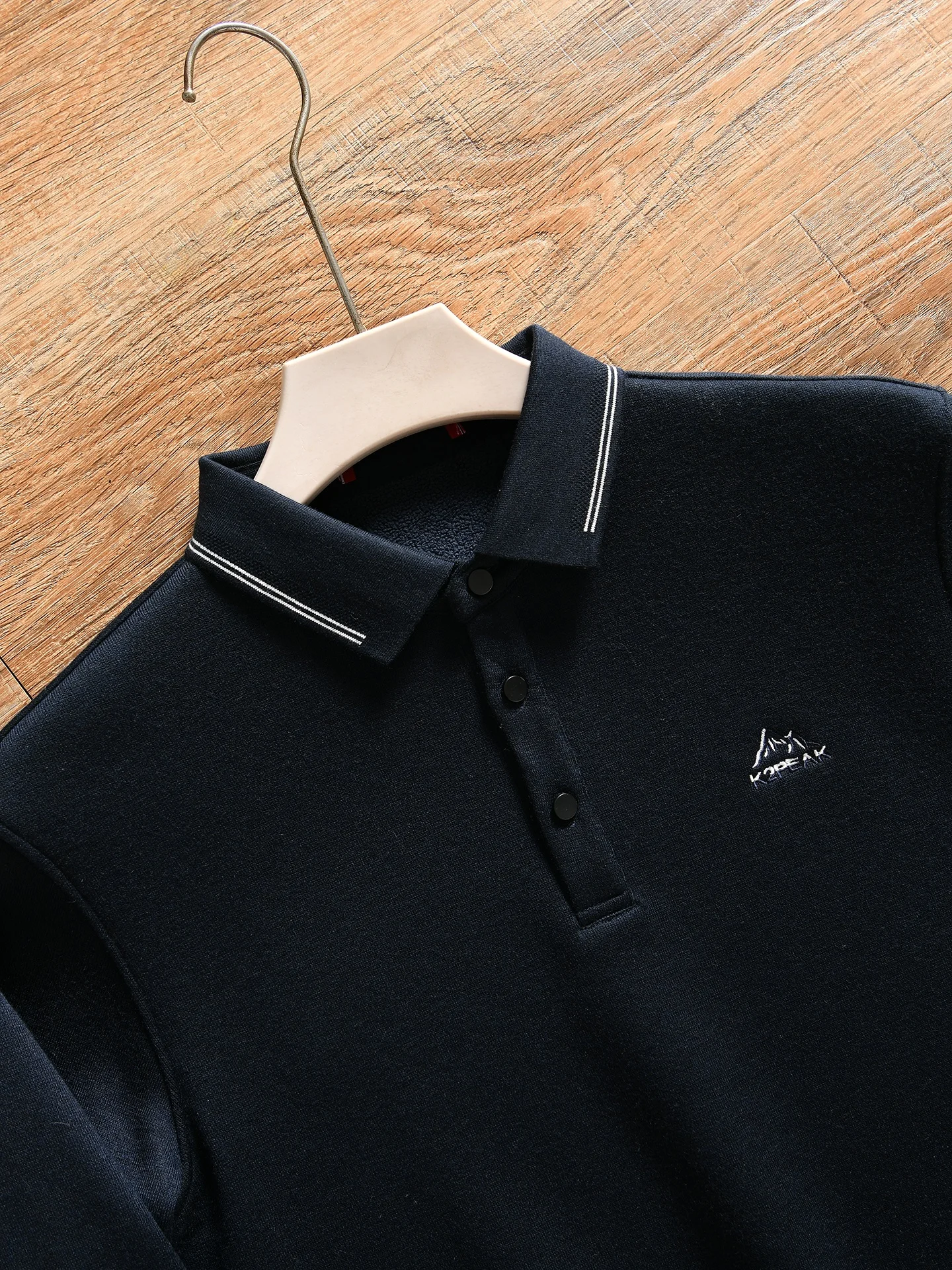 Men's Business Casual Warm Long Sleeve  Shirt Fleece Lined Comfortable Inner Autumn Winter  Neckwear Polyester Nylon ...