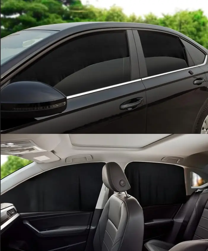 

Car Side Window Sun Shades Magnetic Automotive Curtains Camping Rays Glare Sunshade Side Window Rear Seat Divider Privacy Protec