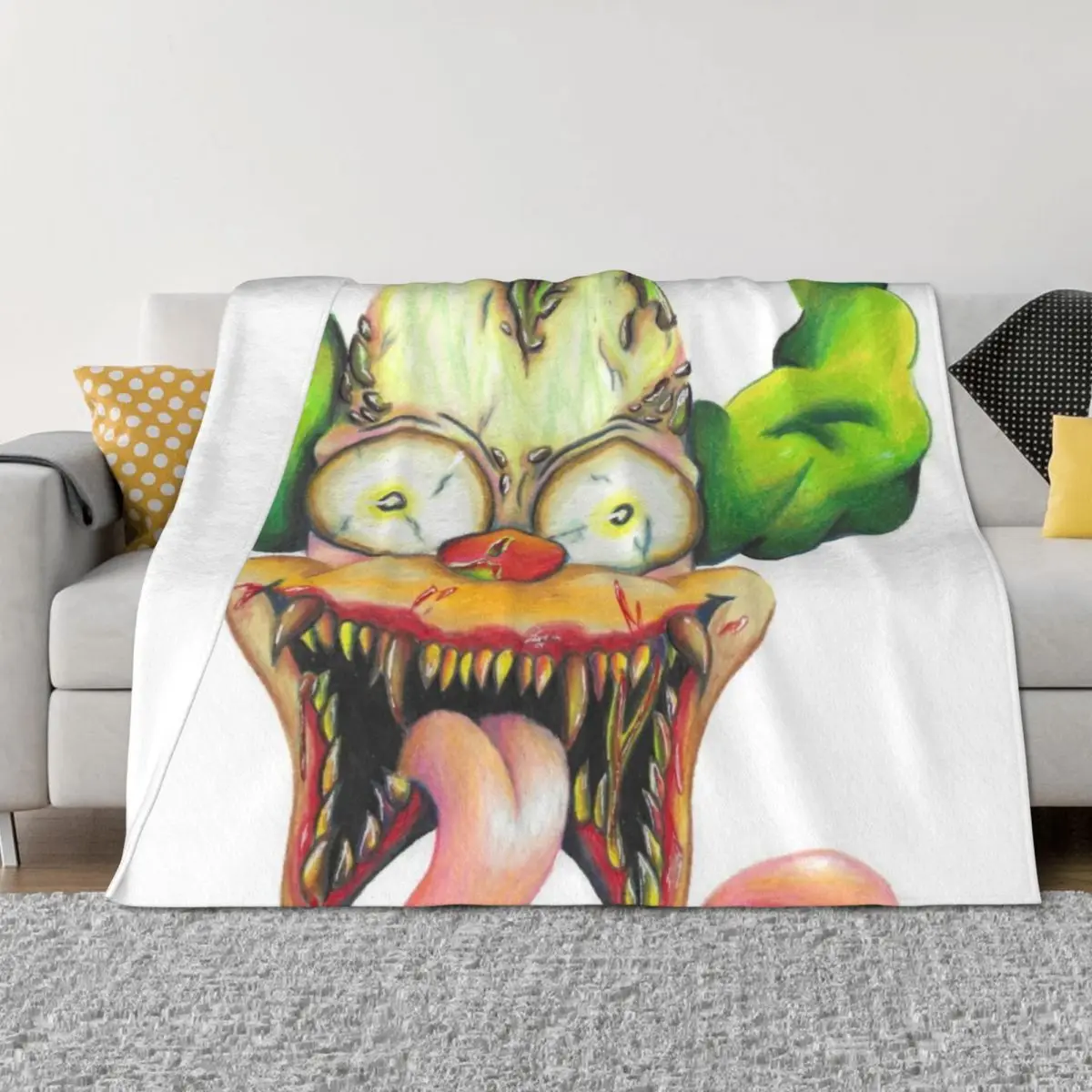 

krusty Throw Blanket Quilt wednesday manga Thins Blankets