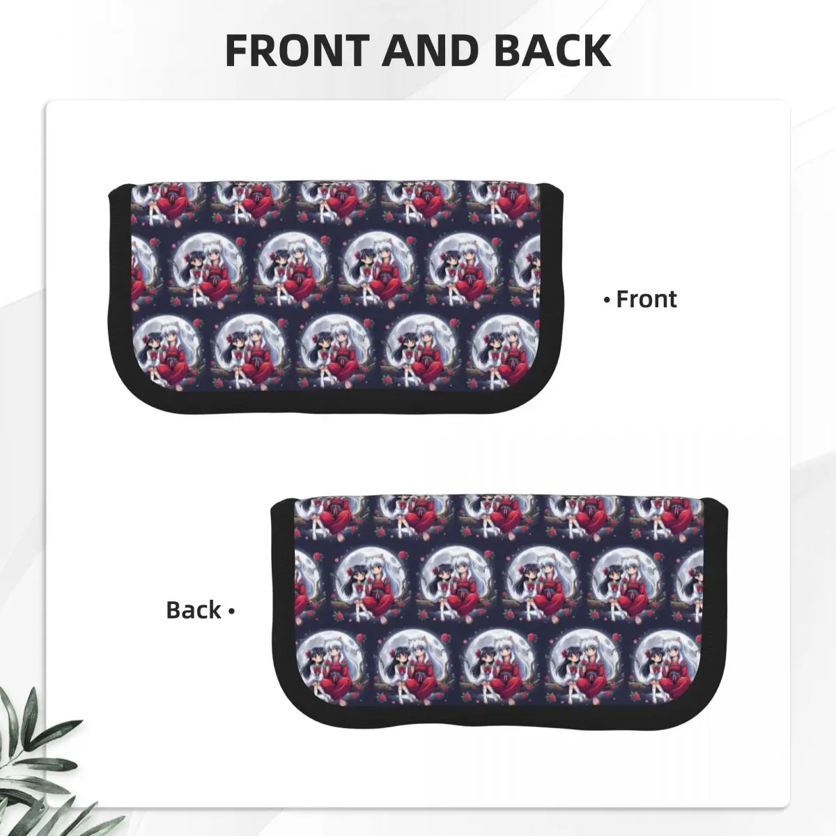 Manga Kimono Inuyasha Sesshomaru Pencil Cases School Pen Box Pencil Bag Big Capacity Pencil Pouch Storage Stationery Supplies view 2
