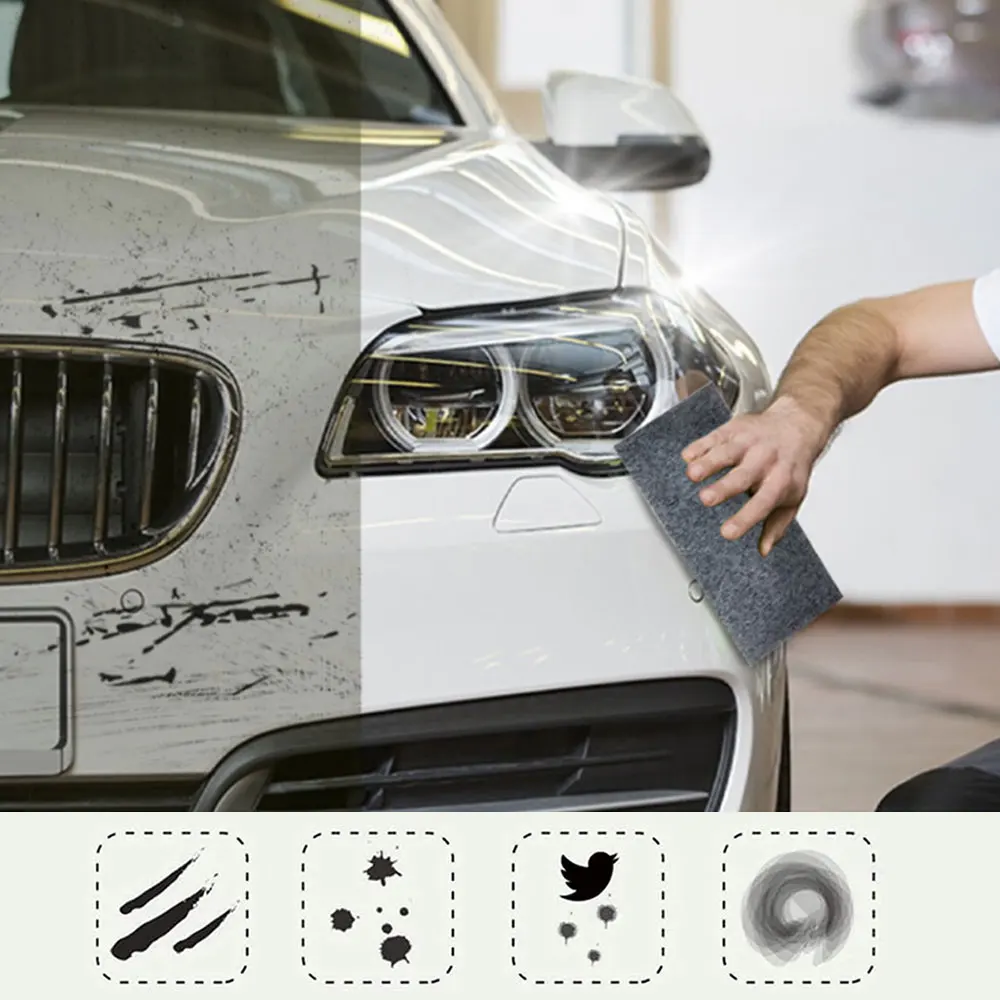 Repair Paint Scratches Nano Sparkle Cloth 6 Pack Portable Nano Magic Cloth Easily Car Scratch Repair Cloth Easily Repair Paint