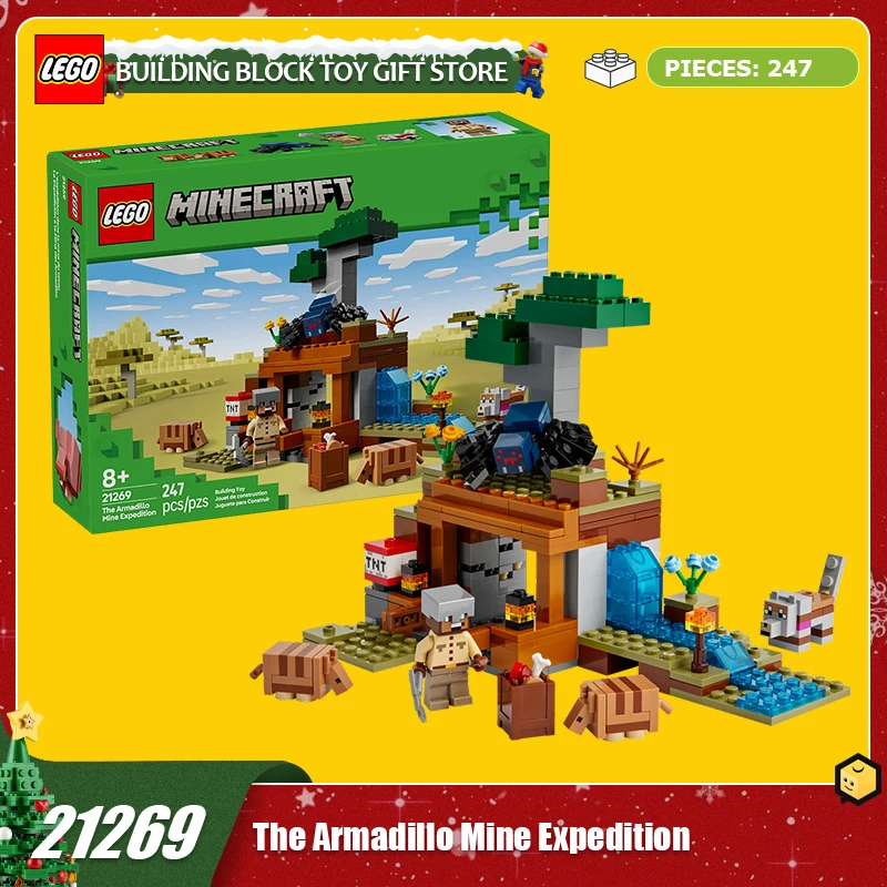 

LEGO Building Blocks Assemble My World 21269 Armadillo Mine Adventure Boys and Girls Children's Toys Christmas Gifts