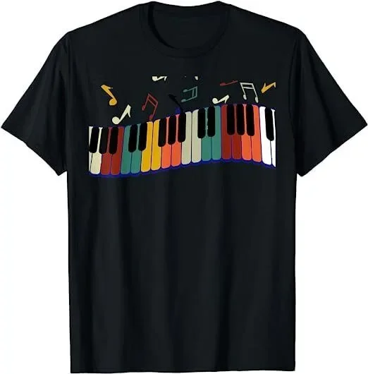 Piano Keyboard For Piano Player Unisex Tee T-Shirt S-5XL