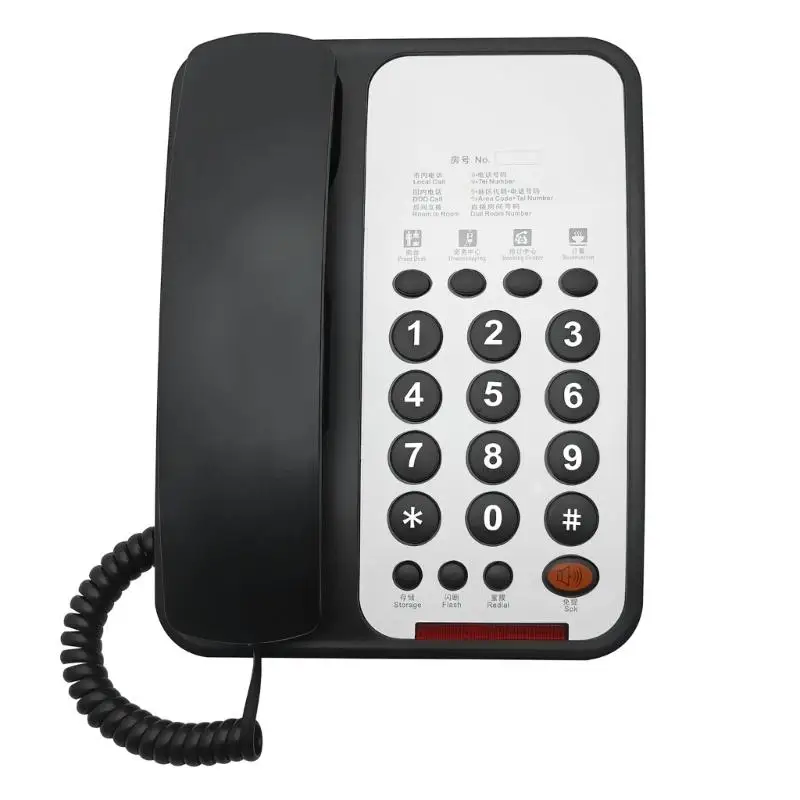 652F Corded Landline Phone Large Button Desktop Telephone for Elderly Telephone