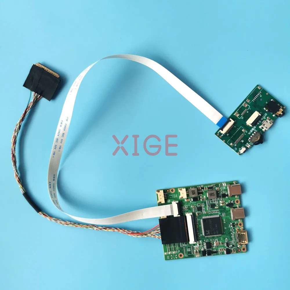Fit HSD101PWW1-A00/B00/G00/G10/H00 USB Micro Driver Controller Board Laptop Monitor Kit DIY 40Pin LVDS 1280*800 TYPE-C Mini-HDMI