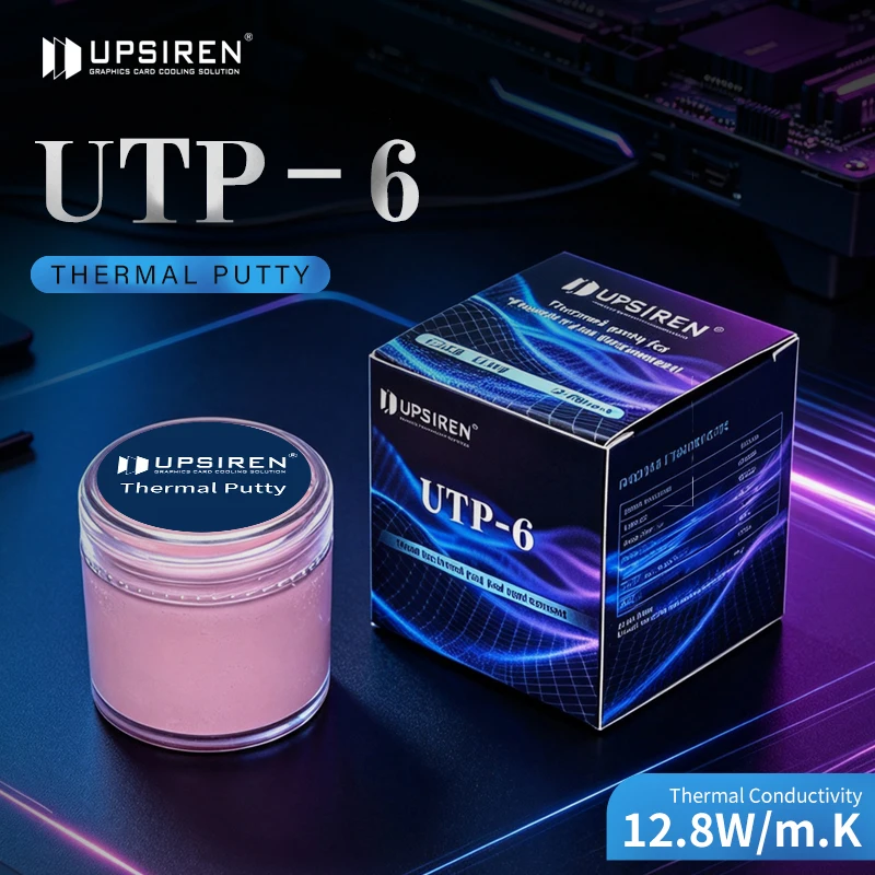 UPSIREN Thermal Putty UTP-6 For VGA GPU IC Processor Rapid Cooling Thermal Pad Replacement Heat Blocking Putty High Performance