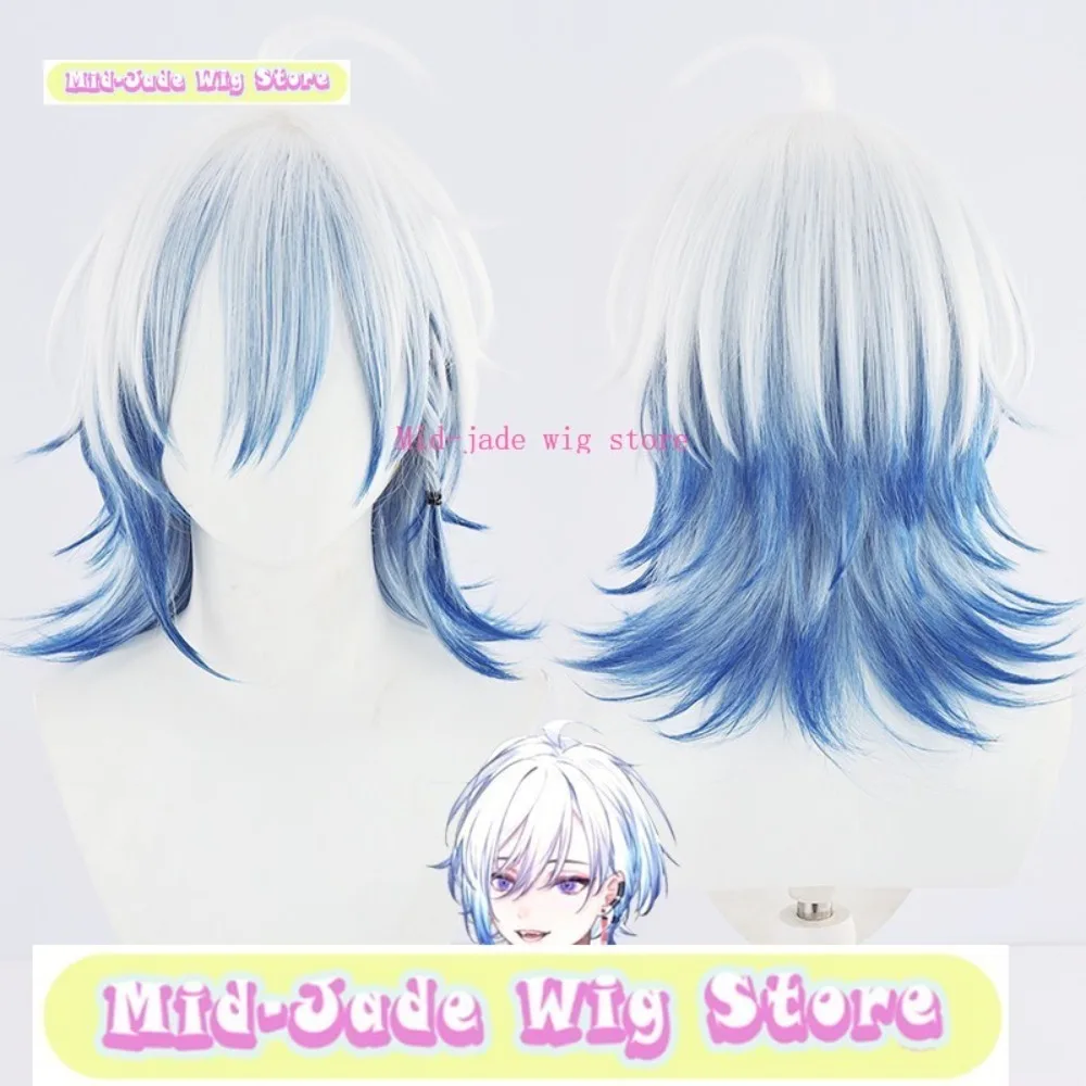 منتصف اليشم شعر مستعار مخزن الخامس Nayuta شعر مستعار تأثيري أنيمي لعبة لعب الأدوار الشعر الاصطناعية هالوين ملابس تنكرية للحفلات الدعائم #2