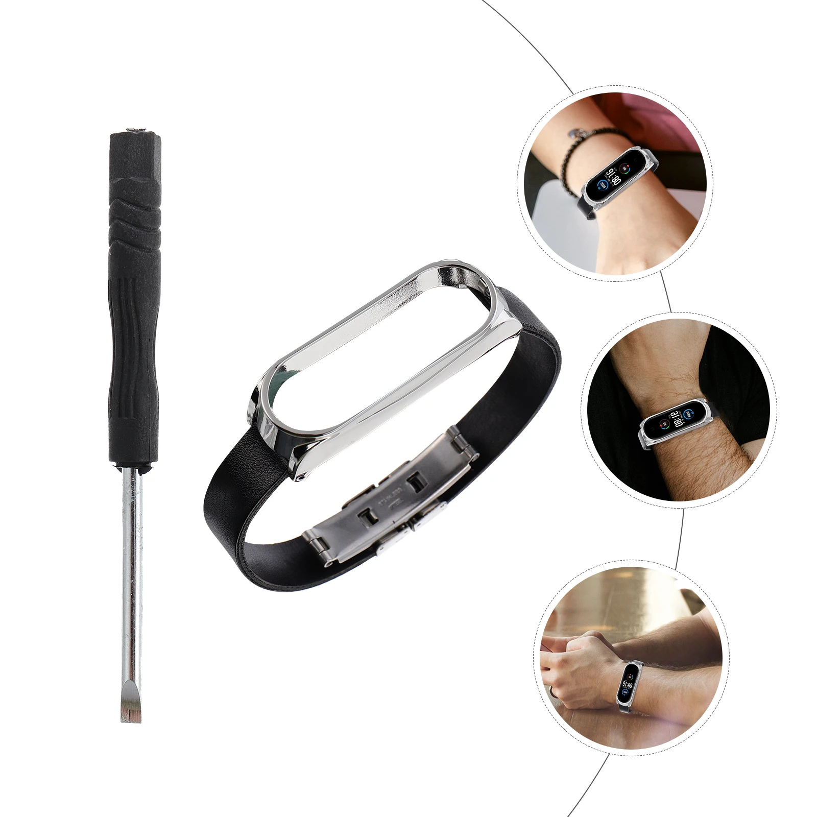 

Bracelet Snap Shell Band Strap Compatible with Xiaomi Watch Replacement Wristband for Bracelets