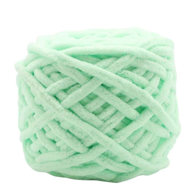 1 Stück 100 g Samt-Handstrickgarn Polyester Häkelgarn Strickschal Slipper Hutlinie Kissen Puppenhausschuhe Fäden 50 m 1968 Zoll – Detail 26