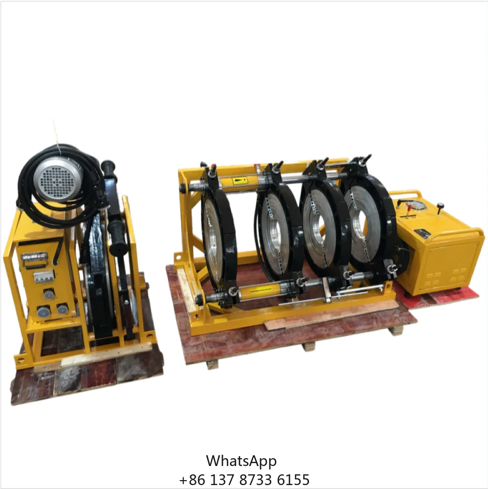 New High End 250-450mm Hydraulic Butt Welding Machine Long Service Life Heating Plate HDPE Pipe Welder CE Certified 8.38KW