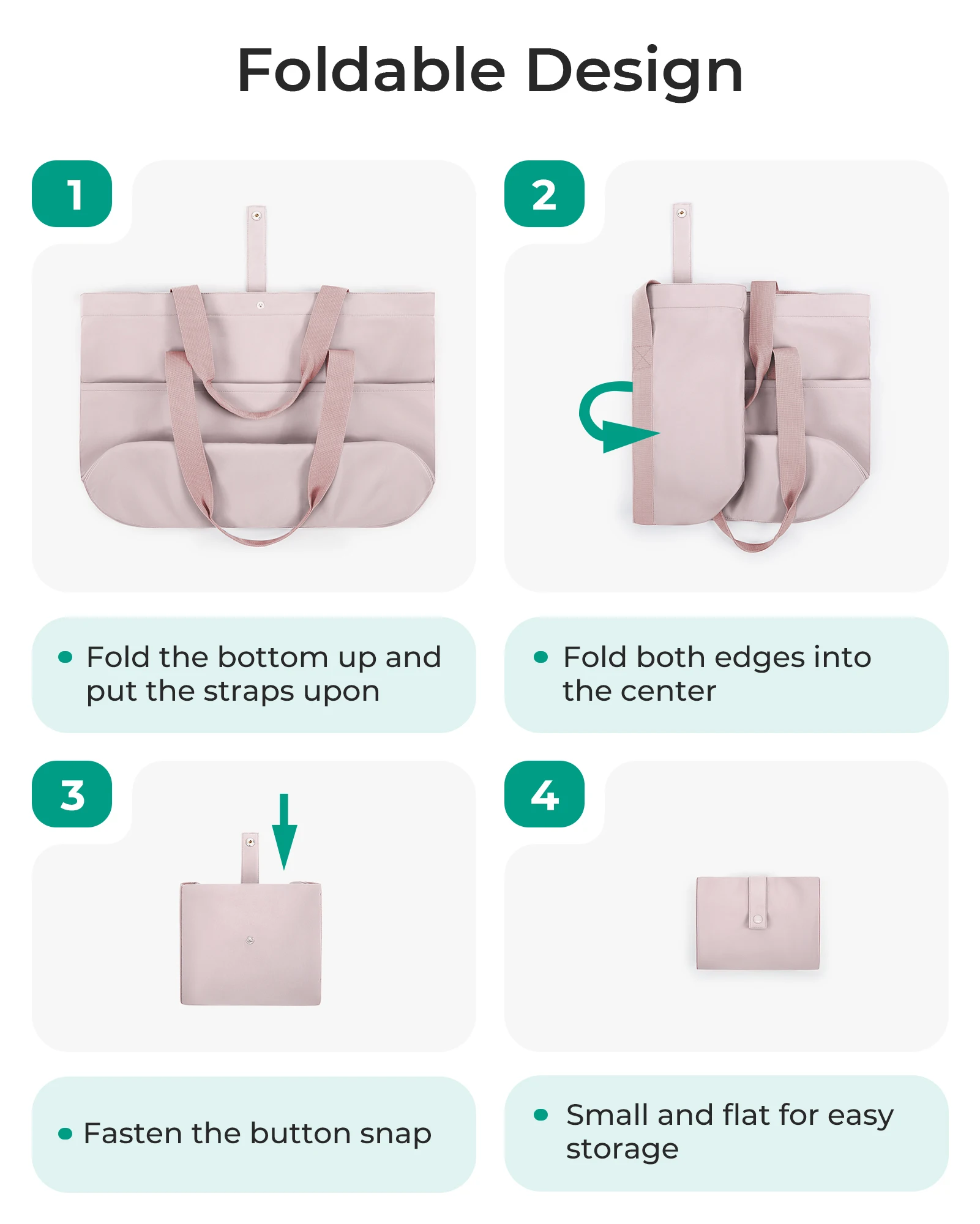 BAGSMART Large Tote Bags for Women Waterproof Foldable Beach Gym Shopping Shoulder Bag Durable College Work Purse with Pockets