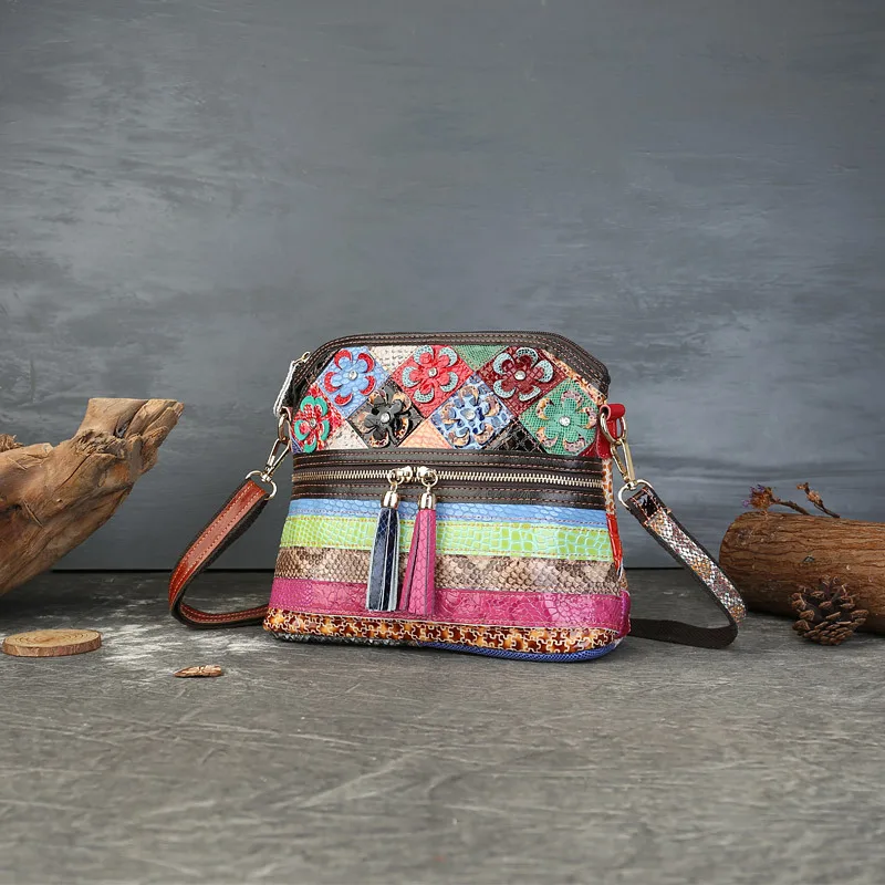 

Ручное сращивание, высокое качество, натуральная кожа, уличная мода, сумки с принтом граффити, женские роскошные оригинальные сумки Borse Da Donna