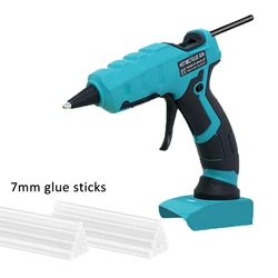 50W Cordless Hot Melt Glue Gun for Makita 18V BL1830 BL1840 Li-ion Battery Use 7mm Glue Sticks for Electric Heat Repair Tool