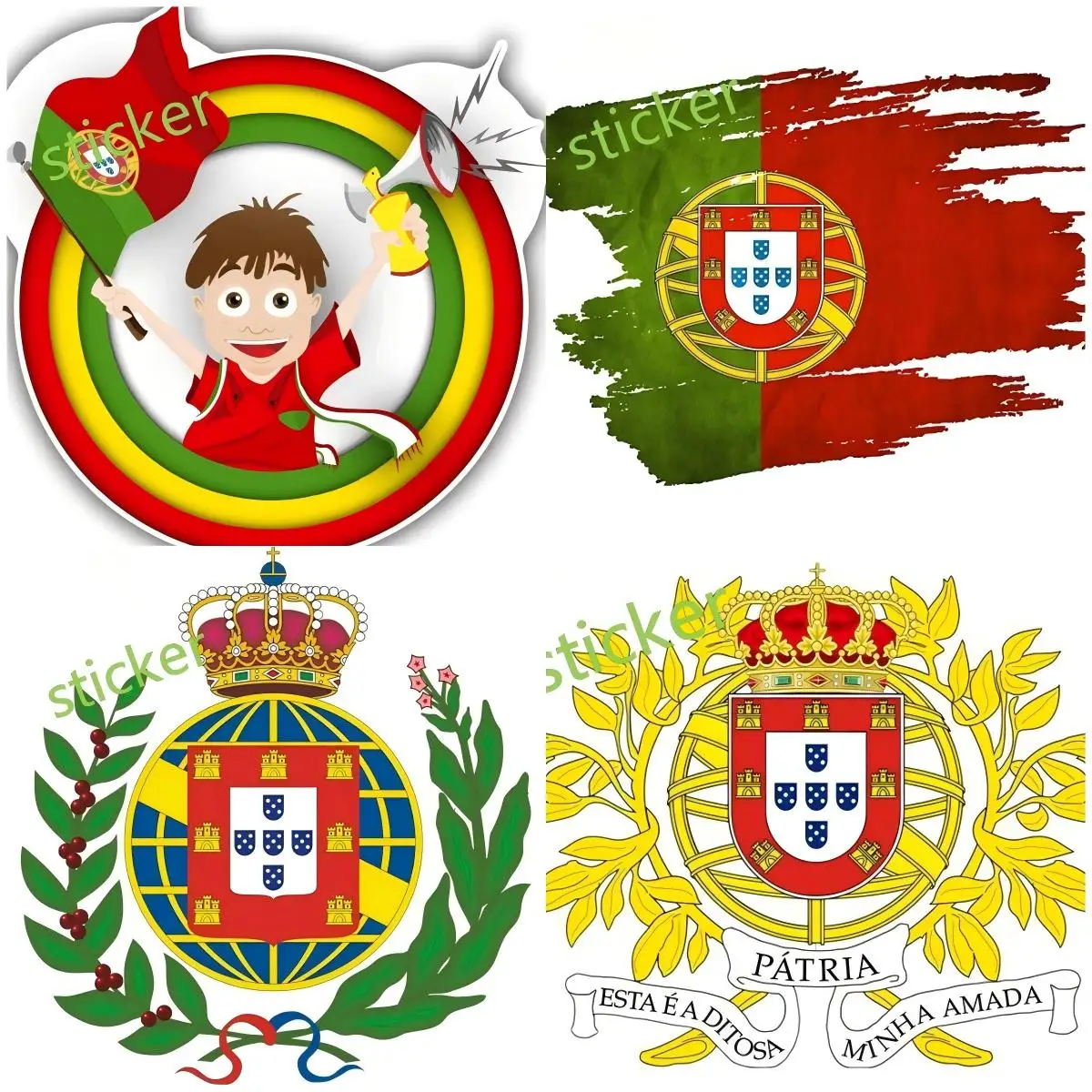 

Portugal Fine Decal Motorcycle Off-road Laptop Helmet Trunk Accessories Scratch Exterior Decor