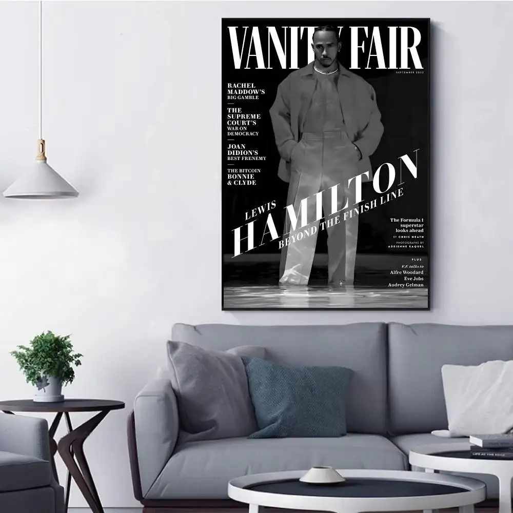 F1 L-Lewis هاميلتون ملصق فني ذاتي اللصق مقاوم للماء ورقة ملصق مقهى بار غرفة جدار ديكور #5