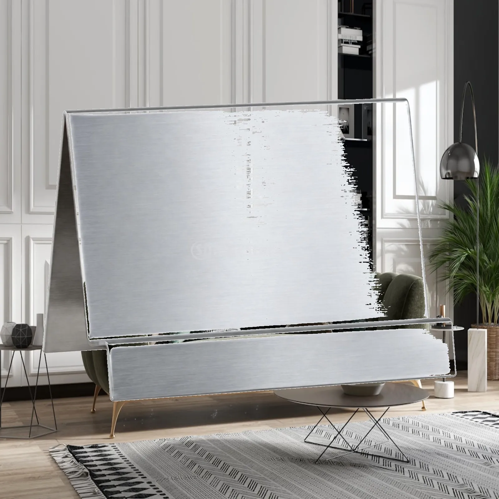 Stainless Steel Wallet Rack Display Stand for Countertop Retail Jewelry Showcase Holder Organizer Shelf