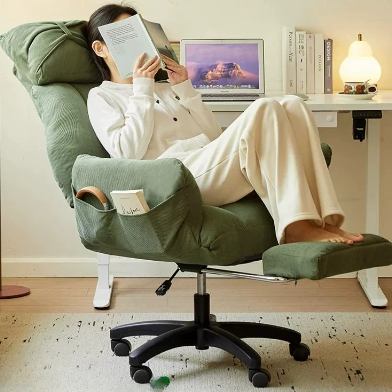 Swivel Designer Luxury Office Chair Mobile Bedroom Comfortable Recliner Office Chair Ergonomic Cadeira Gamer Salon Furniture