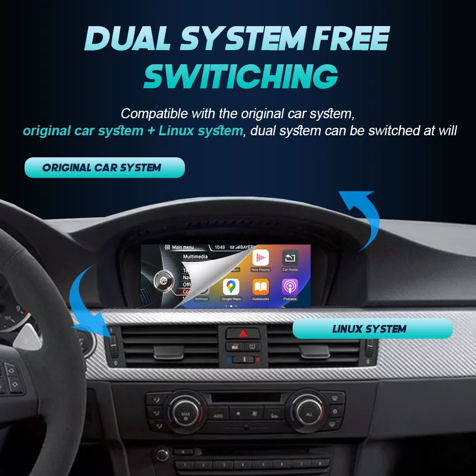 8.8'' Wireless Carplay Android Auto Touch Screen For BMW 3 5 Series E90 E91 E92 E93 E60 E61 E62 2004-2012 Car Radio WIFI YT