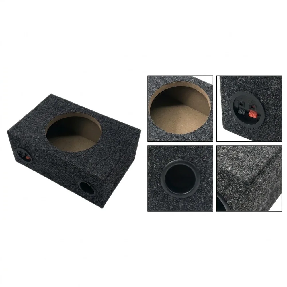 6.5in Wooden Speaker Case Box for ultra Thin Mount Bracket Speaker Mount Wooden For Car Door Panel Trunk Home Audio Installation