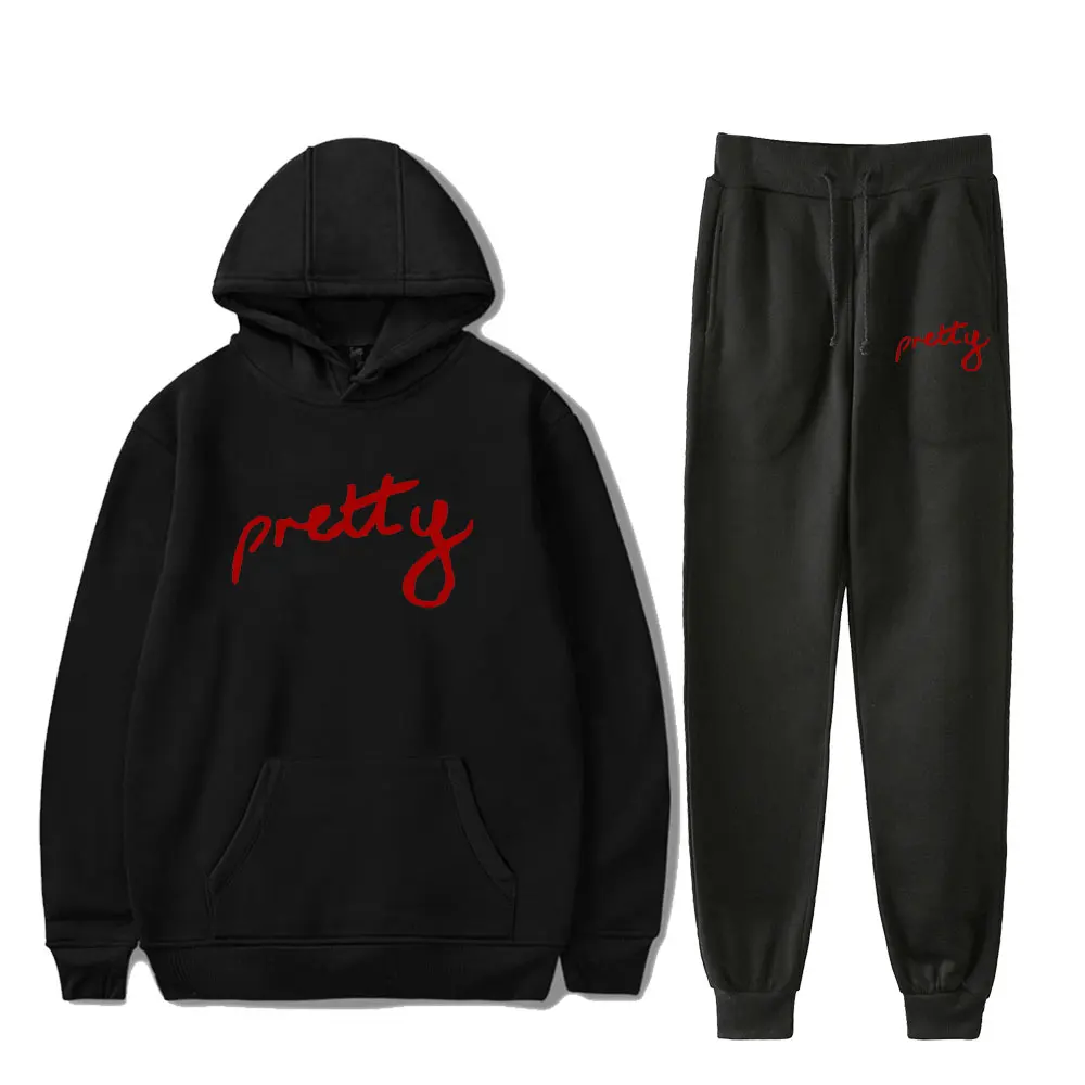 

Artemas Pretty Hoodie Unisex Jogger Pants Fashion Two Piece Set Women Men Sweatsuits